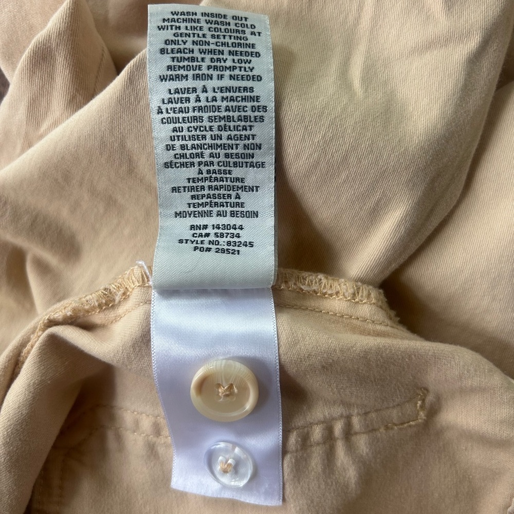 BAGATELLE High Rise Straight Flare Leg Pants Peach Cream Boho Retro Casual Sz 6 - Picture 10 of 11
